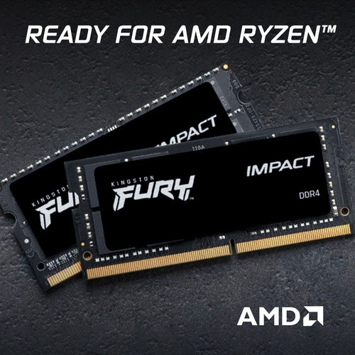 Kingston Technology FURY 16GB 3200MT/s DDR4 CL20 SODIMM Impact Kingston Technology FURY 16GB 3200MT/s DDR4 CL20 SODIMM Impact